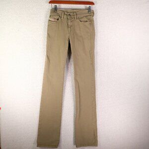 Diesel Jeans Womens 25 32 L Brown Bootzie Bootcut Regular Slim Stretch Denim